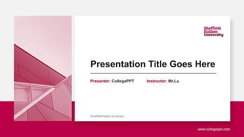 Sheffield Hallam University General Purpose PPT Template