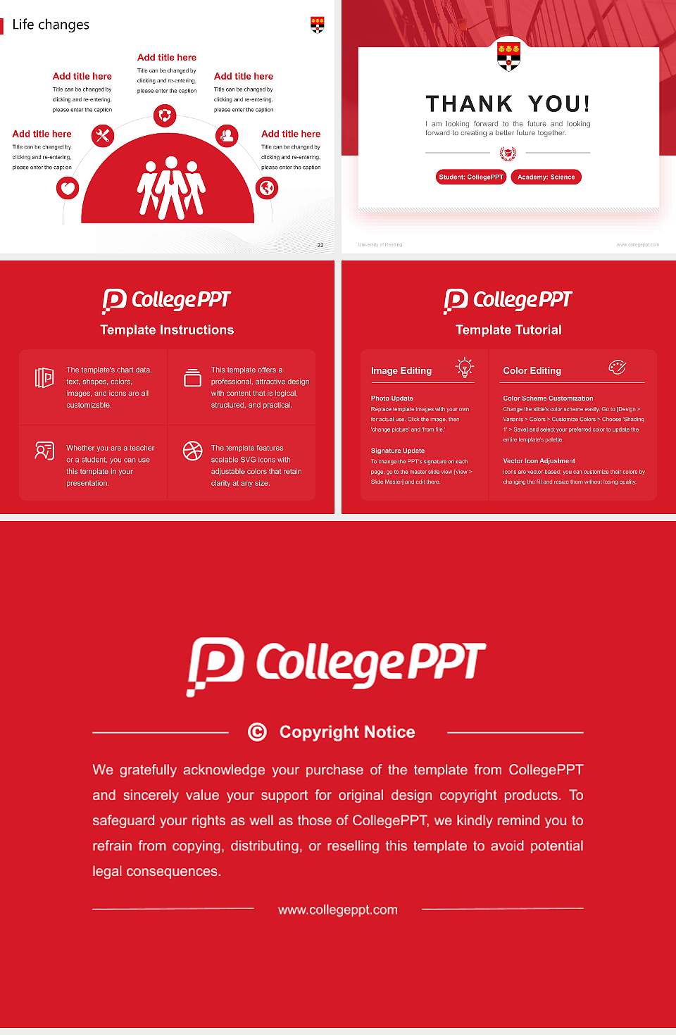 University of Reading National Scholarship Defense PPT Template4:3 ratio PPT effect preview image4
