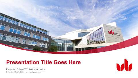 University of Bedfordshire Course/Courseware Creation PPT Template