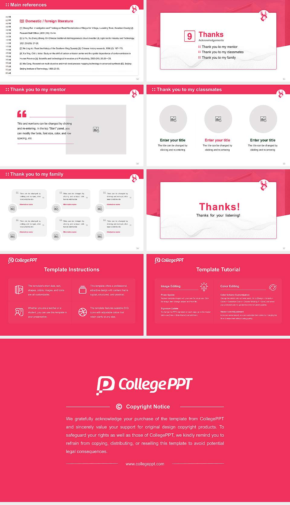 University College of Osteopathy Graduation Thesis Defense PPT Template16:9 ratio PPT effect preview image7