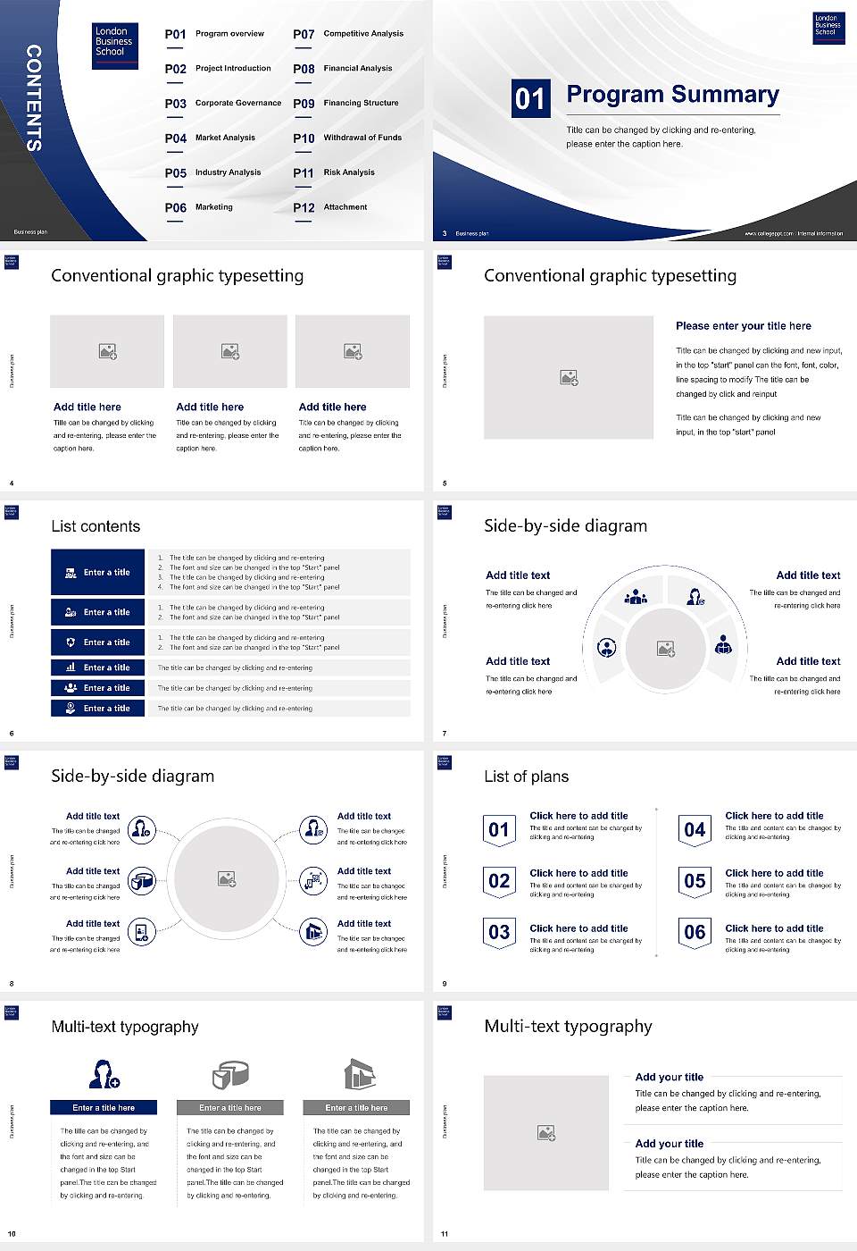 London Business School Competition/Entrepreneurship Contest PPT Template16:9 ratio PPT effect preview image2