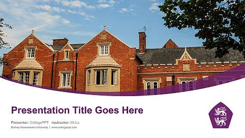 Bishop Grosseteste University Course/Courseware Creation PPT Template