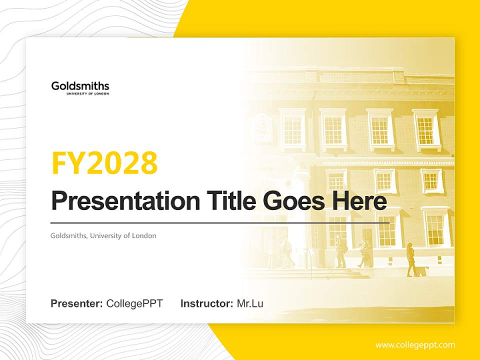 Goldsmiths, University of London Academic Presentation/Research Findings Report PPT Template4:3 ratio PPT effect preview image5
