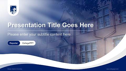 Harper Adams University Lecture Sharing and Networking Event PPT Template