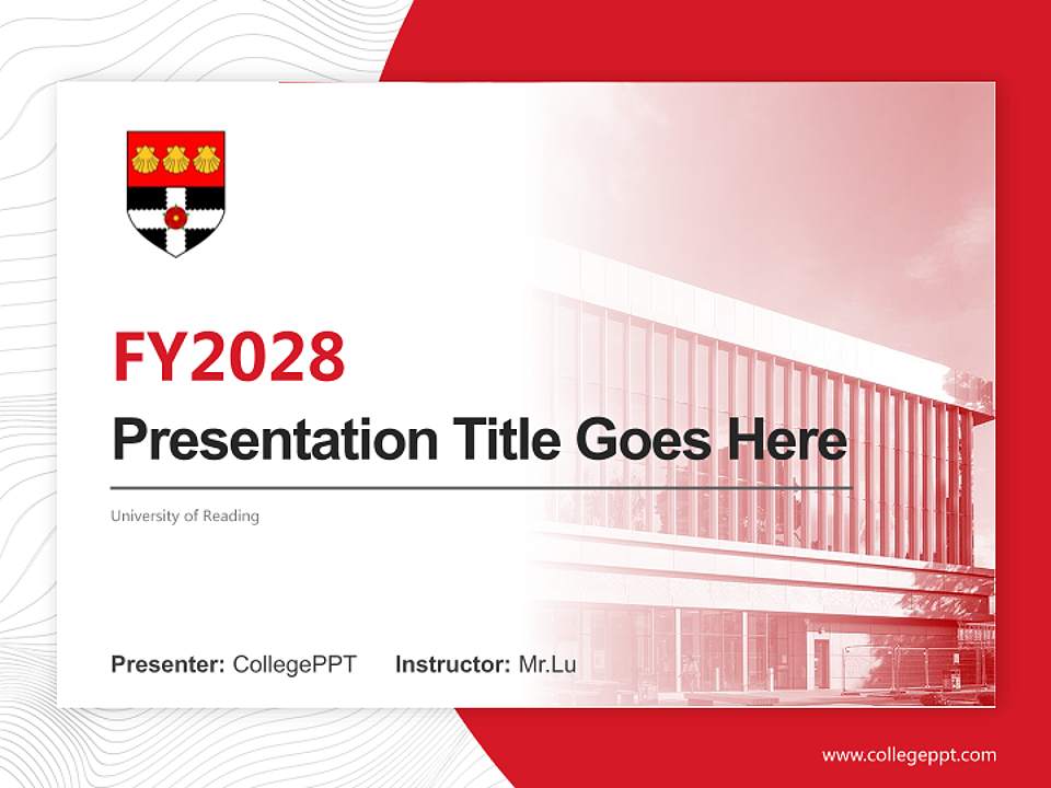 University of Reading Academic Presentation/Research Findings Report PPT Template4:3 ratio PPT effect preview image5