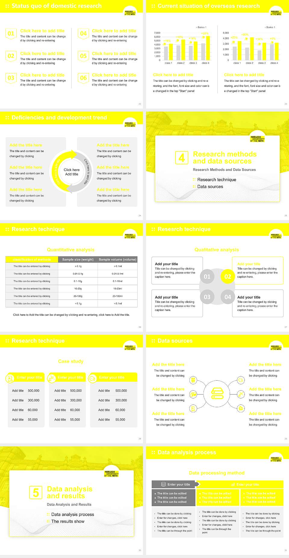 Norwich University of the Arts Graduation Thesis Defense PPT Template4:3 ratio PPT effect preview image4