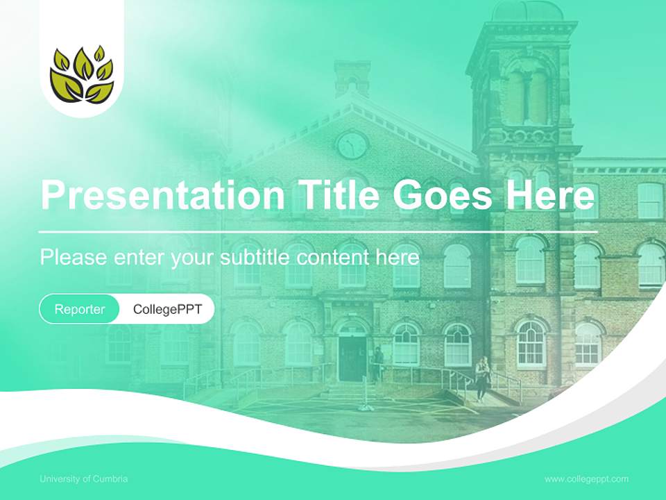 University of Cumbria Lecture Sharing and Networking Event PPT Template4:3 ratio PPT effect preview image4