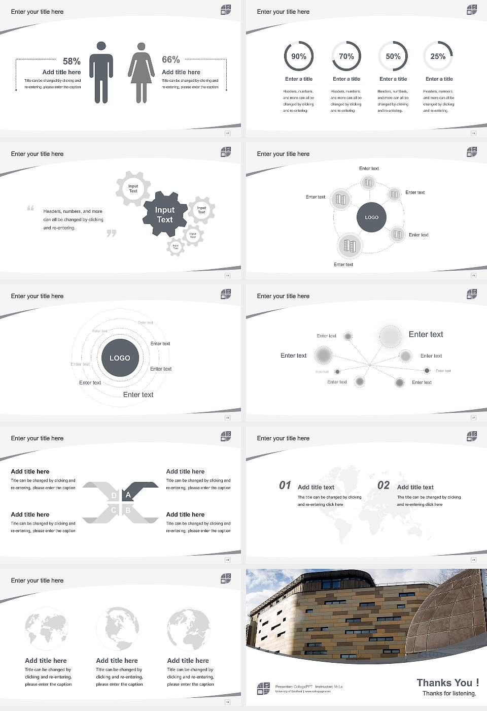 University of Bradford Course/Courseware Creation PPT Template16:9 ratio PPT effect preview image4