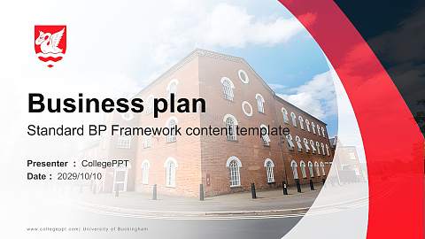 University of Buckingham Competition/Entrepreneurship Contest PPT Template