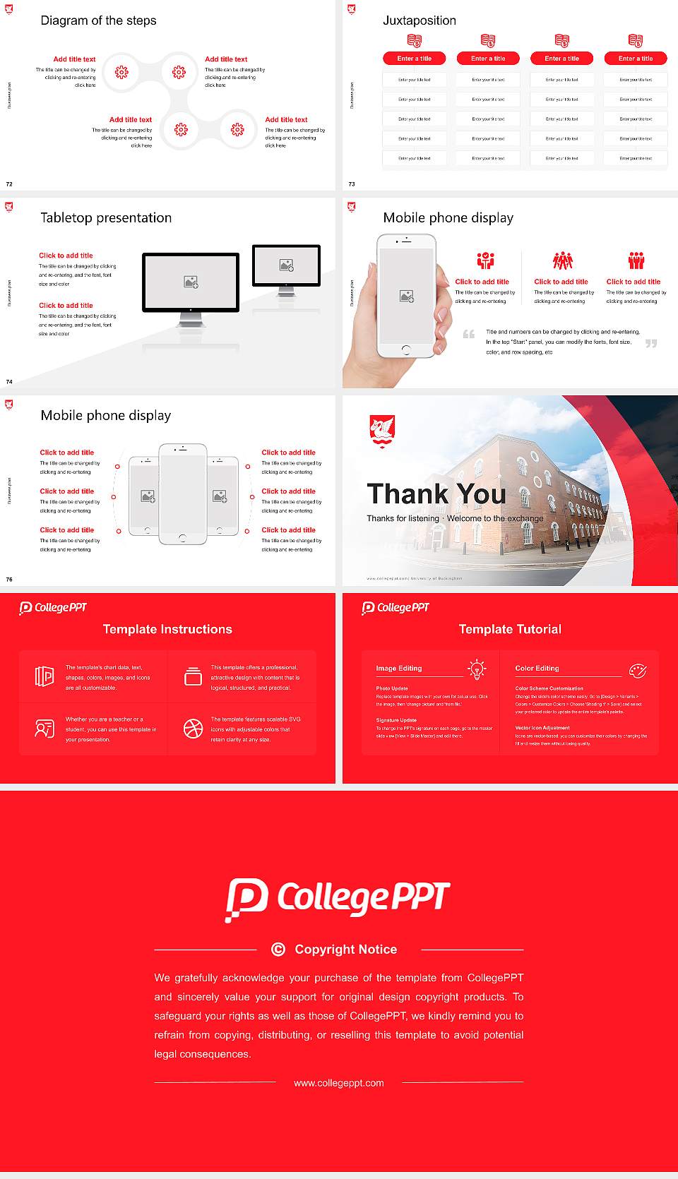 University of Buckingham Competition/Entrepreneurship Contest PPT Template16:9 ratio PPT effect preview image9