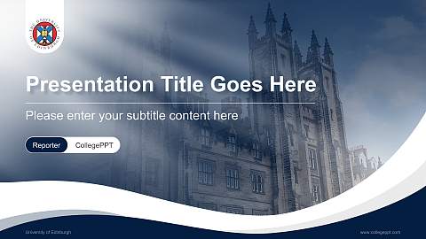 University of Edinburgh Lecture Sharing and Networking Event PPT Template