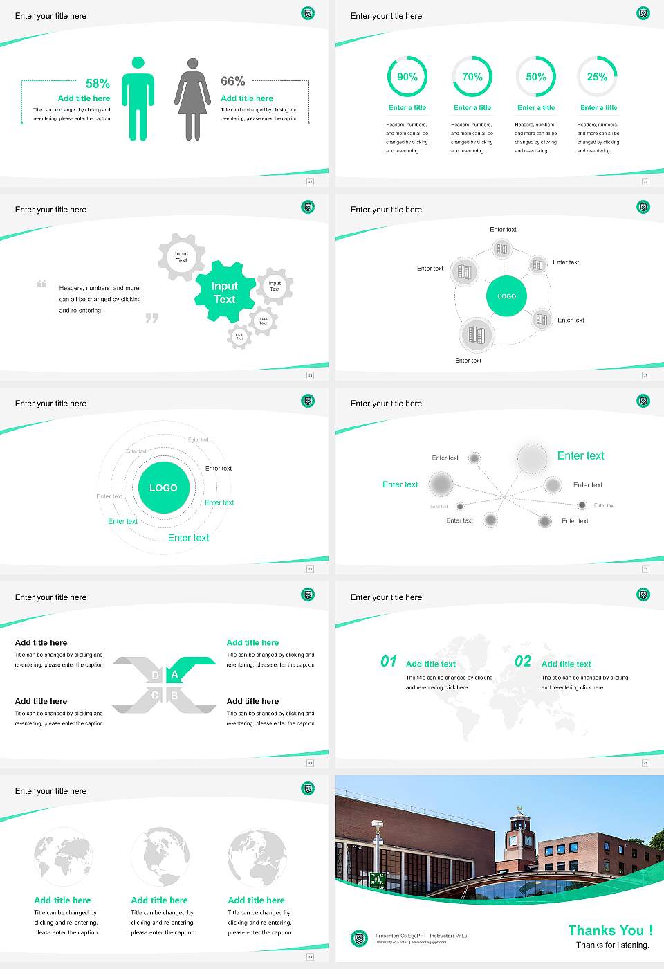 University of Exeter Course/Courseware Creation PPT Template16:9 ratio PPT effect preview image4