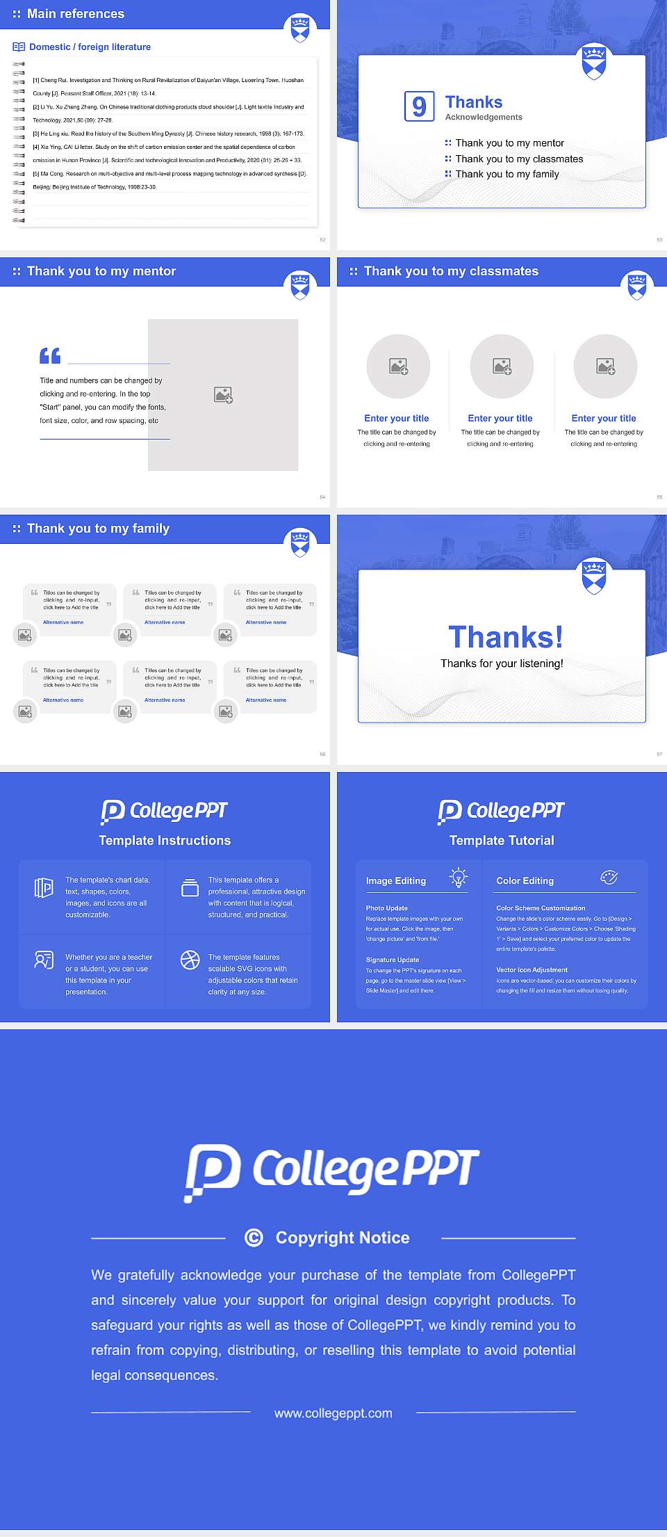 University of Dundee Graduation Thesis Defense PPT Template4:3 ratio PPT effect preview image7