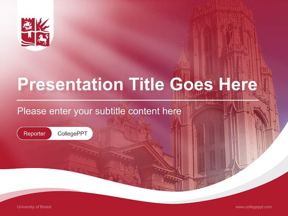 University of Bristol Lecture Sharing and Networking Event PPT Template4:3 ratio PPT effect preview image4