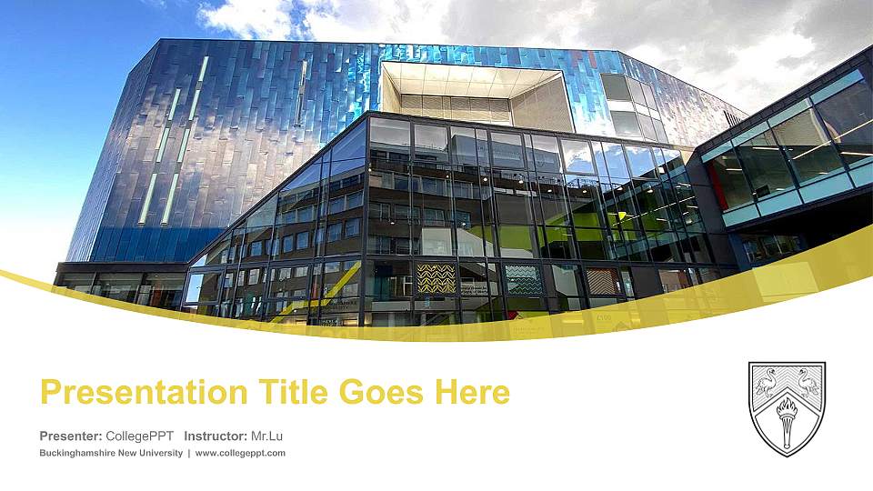 Buckinghamshire New University Course/Courseware Creation PPT Template16:9 ratio PPT effect preview image