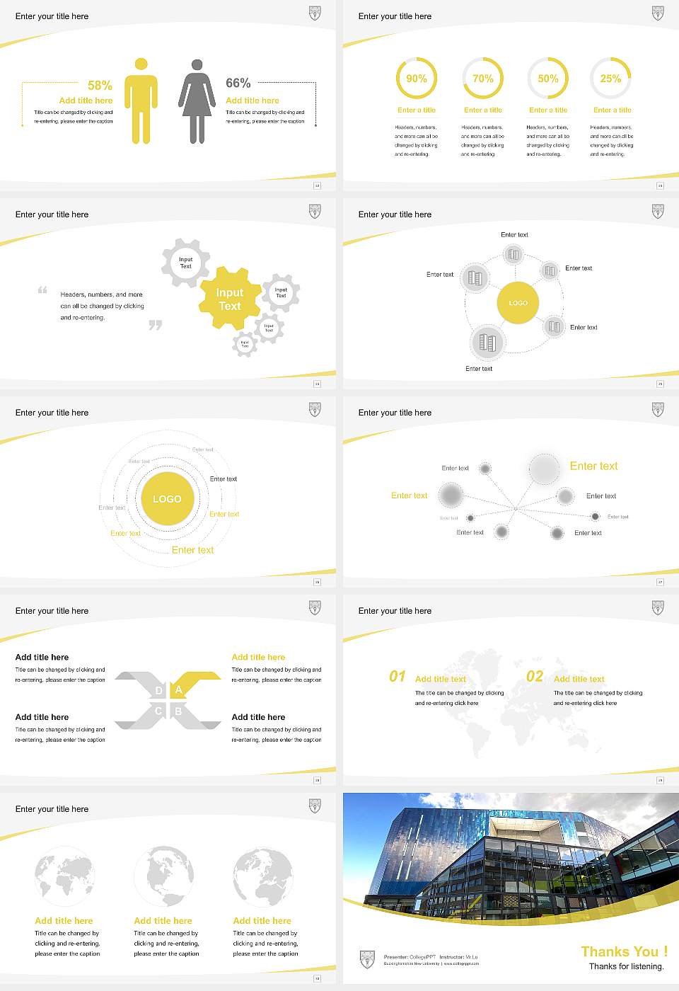 Buckinghamshire New University Course/Courseware Creation PPT Template16:9 ratio PPT effect preview image4