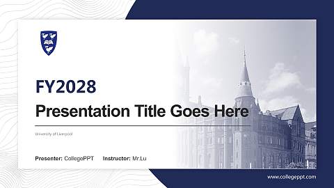 University of Liverpool Academic Presentation/Research Findings Report PPT Template