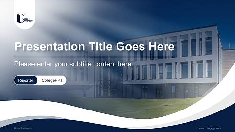 Ulster University Lecture Sharing and Networking Event PPT Template