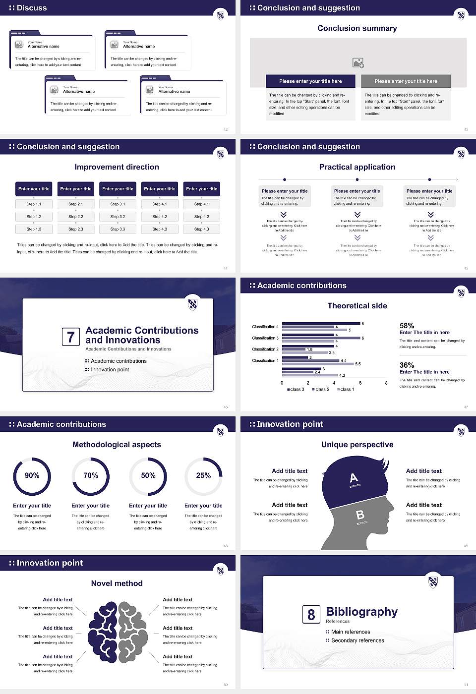 University of Wales, Lampeter Graduation Thesis Defense PPT Template16:9 ratio PPT effect preview image6