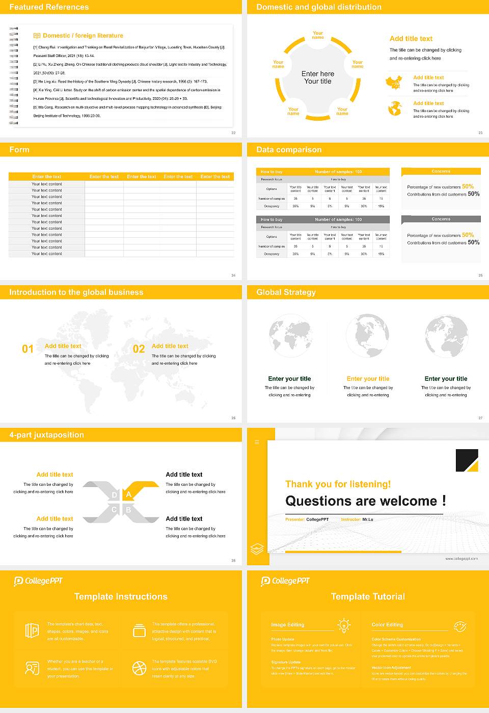 University of Suffolk Thesis Proposal/Graduation Defense PPT Template16:9 ratio PPT effect preview image4