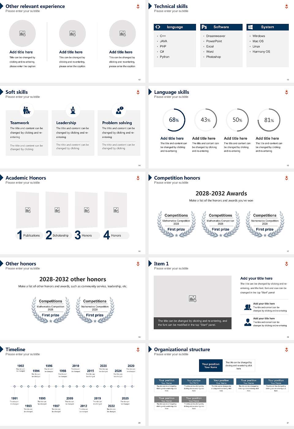 University of Sunderland Resume PPT Template16:9 ratio PPT effect preview image3