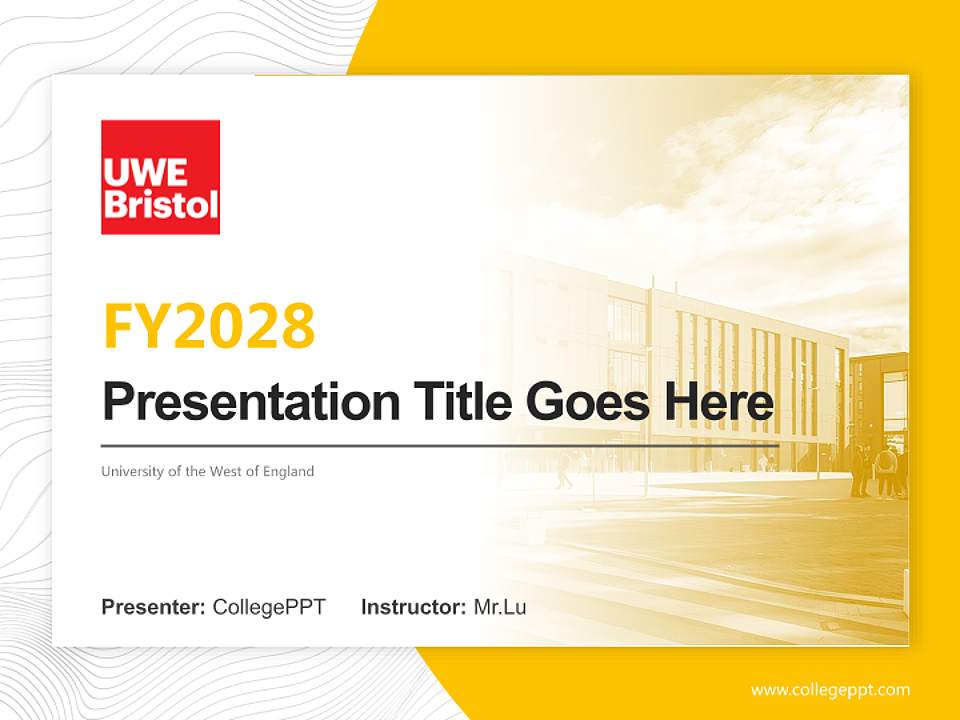 University of the West of England Academic Presentation/Research Findings Report PPT Template4:3 ratio PPT effect preview image5