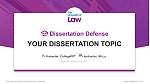 University of Law Graduation Thesis Defense PPT Template