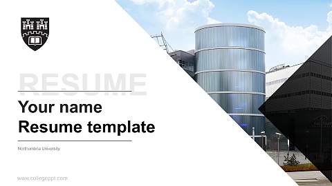 Northumbria University Resume PPT Template