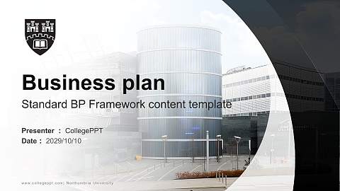 Northumbria University Competition/Entrepreneurship Contest PPT Template