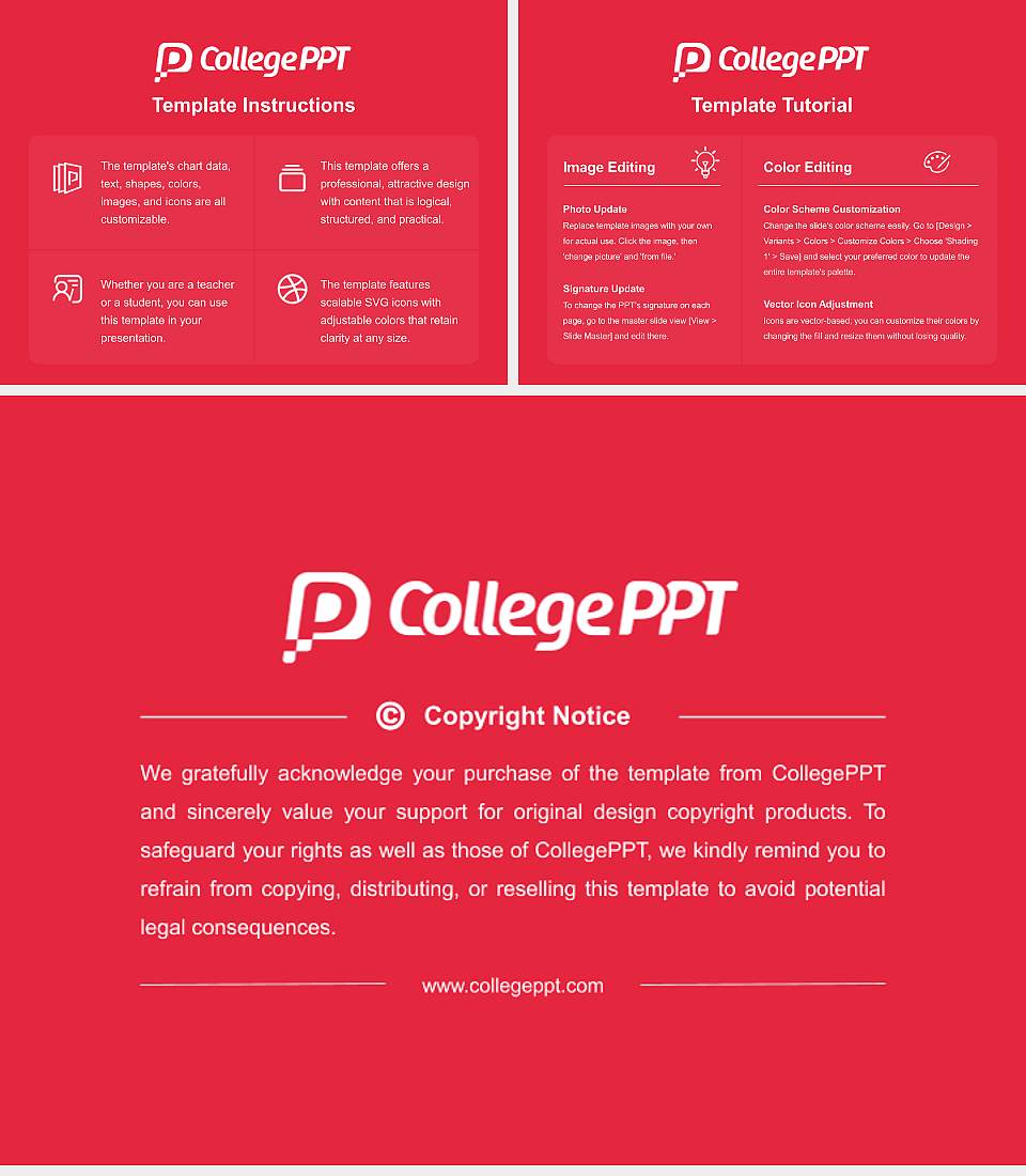Edinburgh Napier University Course/Courseware Creation PPT Template4:3 ratio PPT effect preview image5