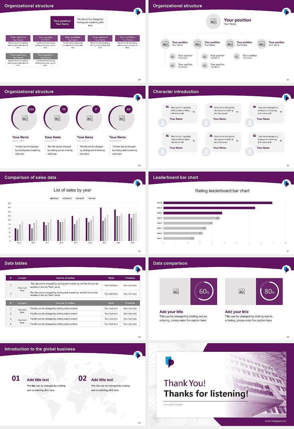 University of Portsmouth Academic Presentation/Research Findings Report PPT Template16:9 ratio PPT effect preview image4