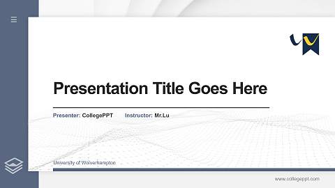 University of Wolverhampton Thesis Proposal/Graduation Defense PPT Template