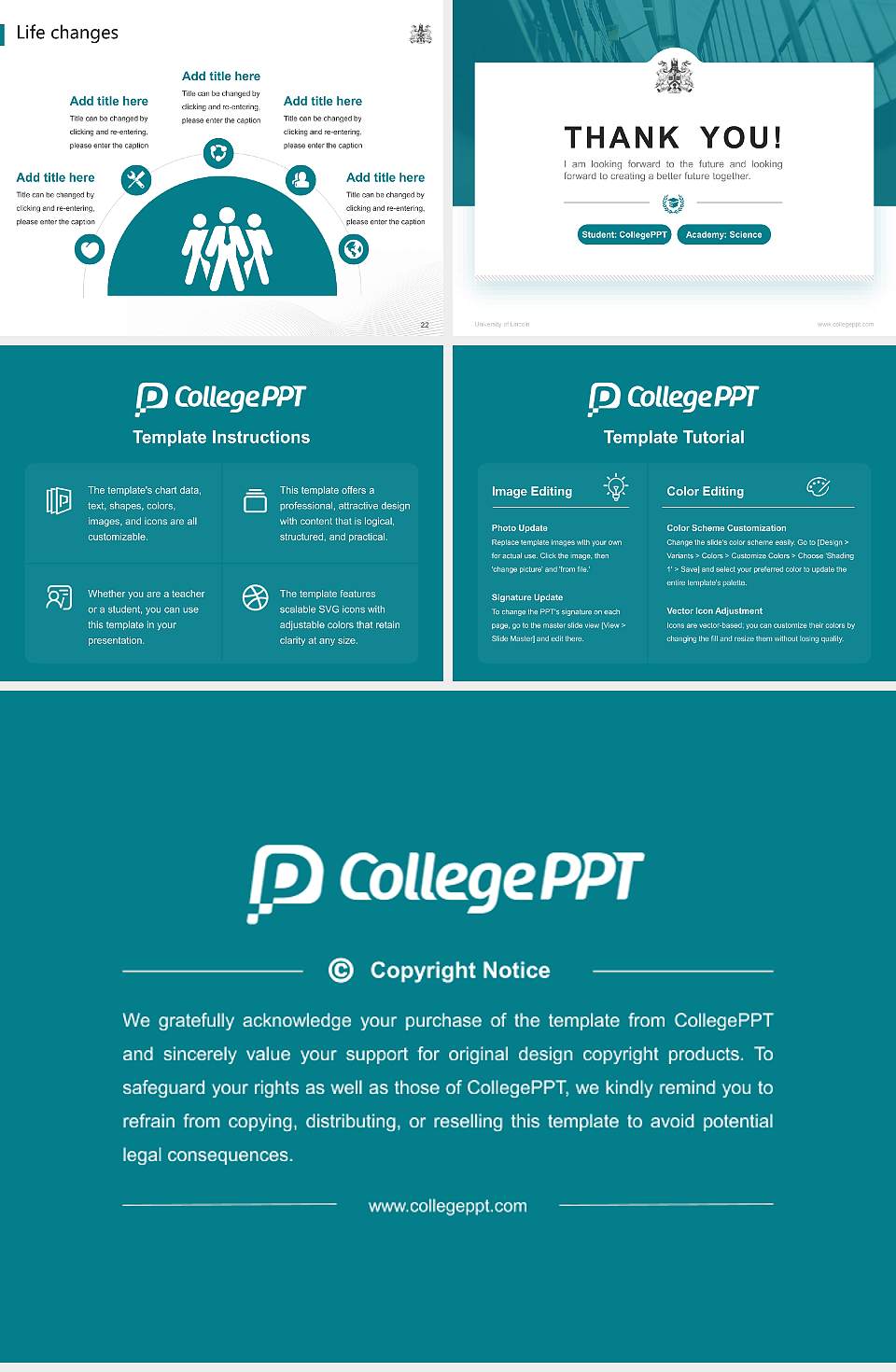 University of Lincoln National Scholarship Defense PPT Template4:3 ratio PPT effect preview image4
