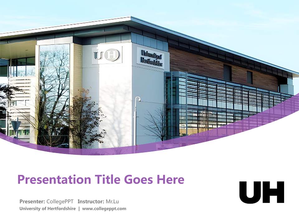 University of Hertfordshire Course/Courseware Creation PPT Template4:3 ratio PPT effect preview image5
