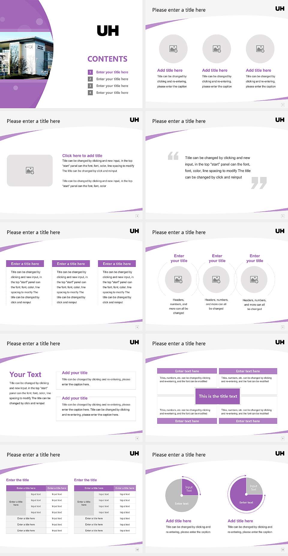 University of Hertfordshire Course/Courseware Creation PPT Template4:3 ratio PPT effect preview image2