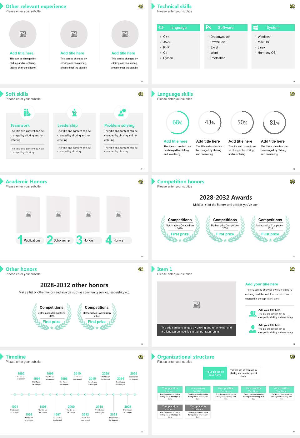 University of Cumbria Resume PPT Template16:9 ratio PPT effect preview image3