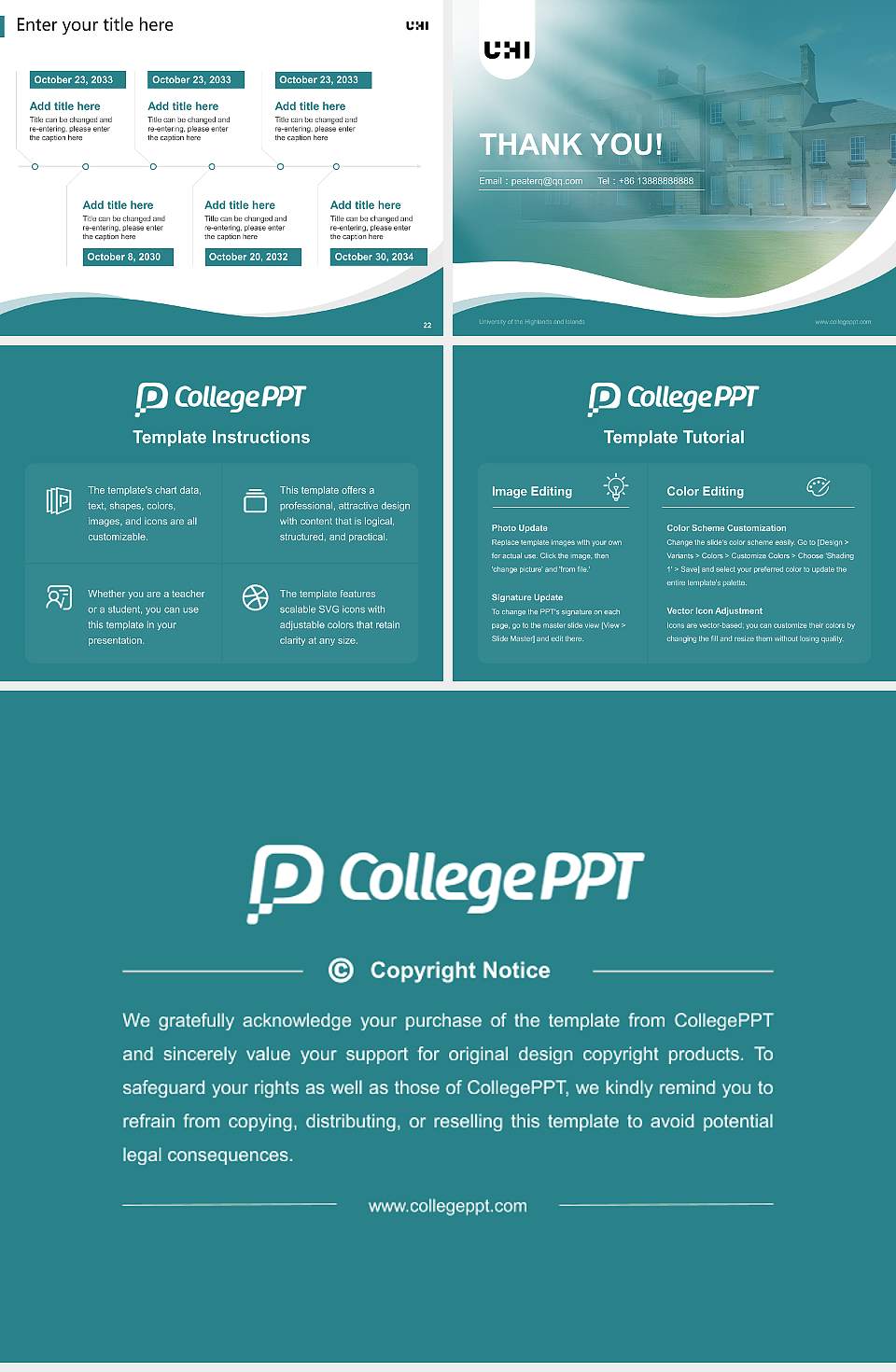 University of the Highlands and Islands Lecture Sharing and Networking Event PPT Template4:3 ratio PPT effect preview image4