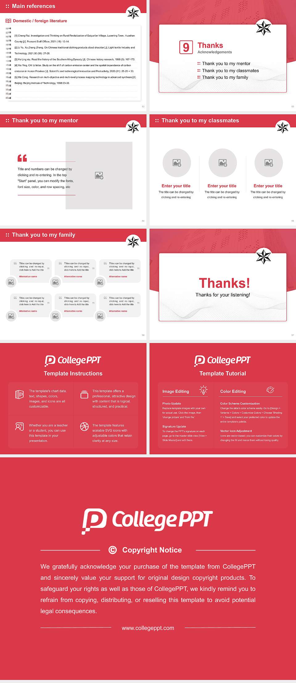 University of Brighton Graduation Thesis Defense PPT Template4:3 ratio PPT effect preview image7