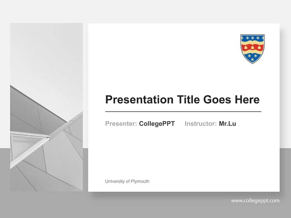 University of Plymouth General Purpose PPT Template4:3 ratio PPT effect preview image6