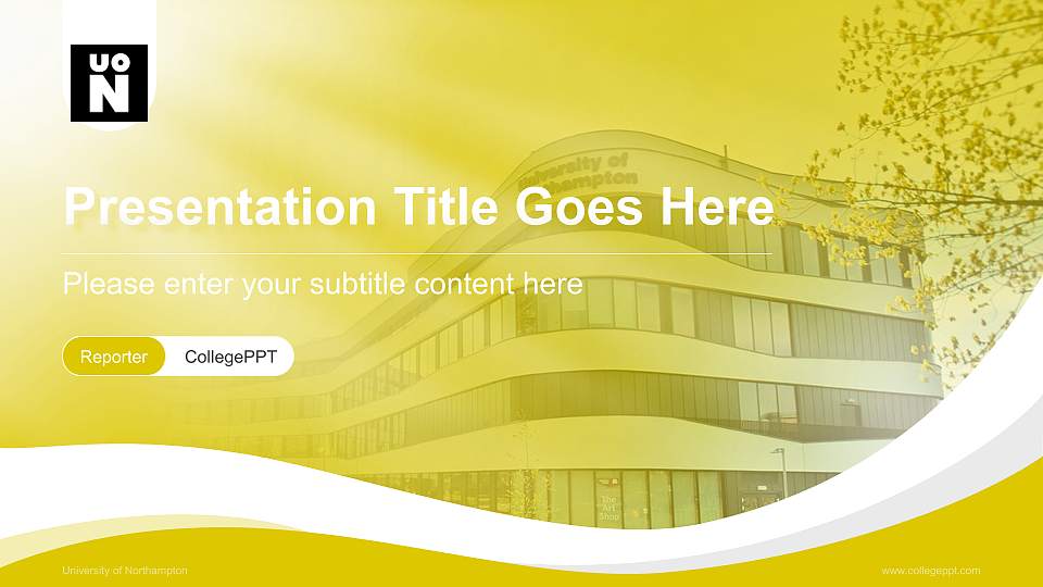 University of Northampton Lecture Sharing and Networking Event PPT Template16:9 ratio PPT effect preview image