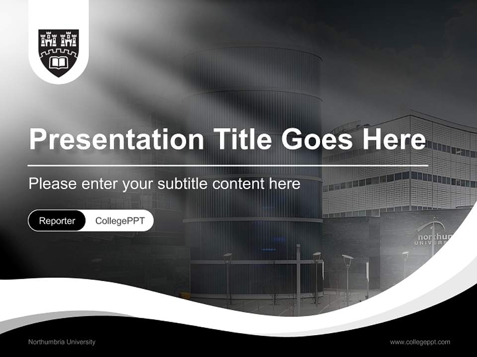 Northumbria University Lecture Sharing and Networking Event PPT Template4:3 ratio PPT effect preview image4