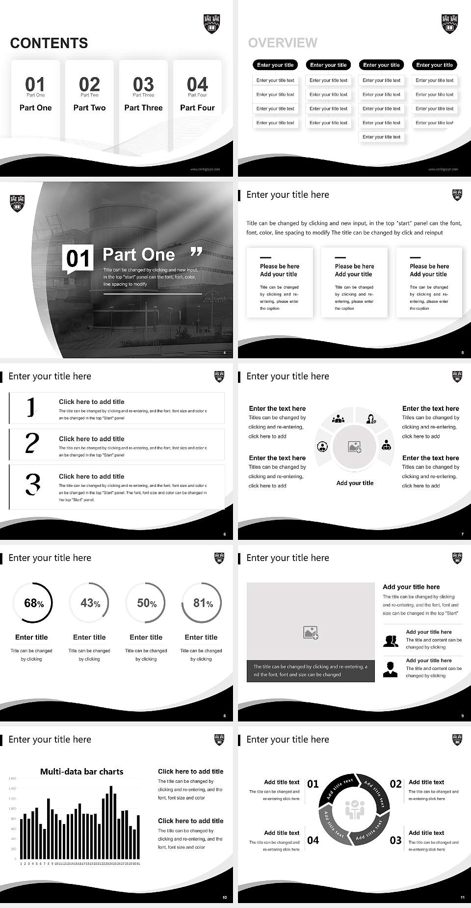 Northumbria University Lecture Sharing and Networking Event PPT Template4:3 ratio PPT effect preview image2