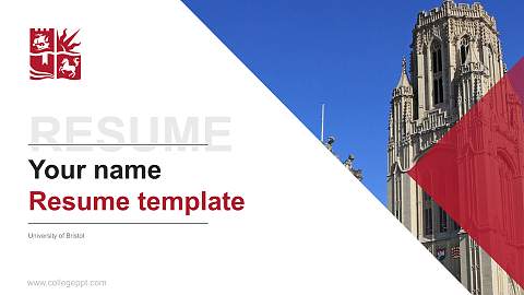 University of Bristol Resume PPT Template