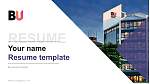 Bournemouth University Resume PPT Template