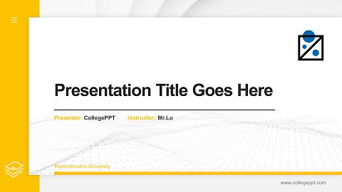 Ravensbourne University Thesis Proposal/Graduation Defense PPT Template