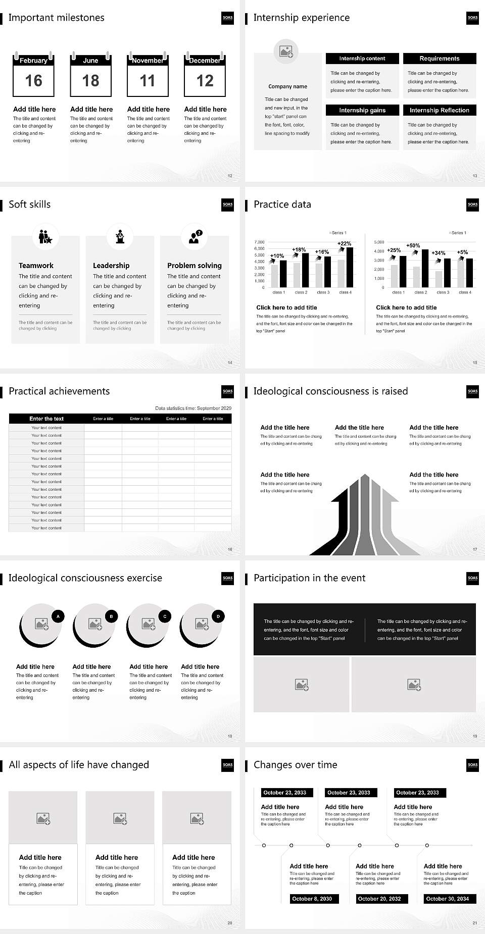 SOAS University of London National Scholarship Defense PPT Template4:3 ratio PPT effect preview image3