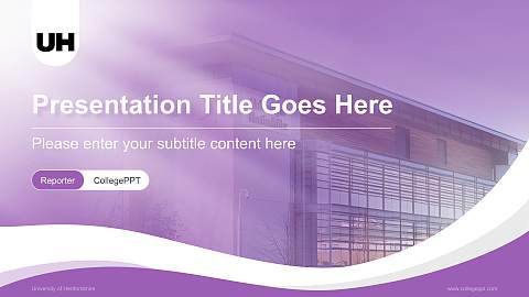University of Hertfordshire Lecture Sharing and Networking Event PPT Template