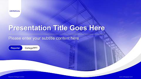 Imperial College London Lecture Sharing and Networking Event PPT Template