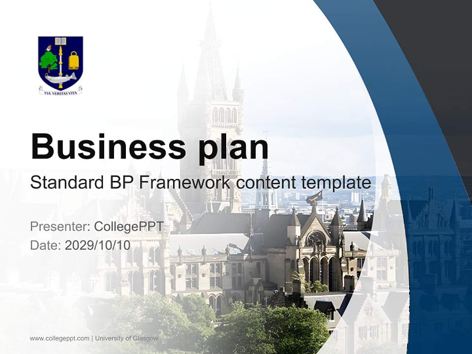 University of Glasgow Competition/Entrepreneurship Contest PPT Template4:3 ratio PPT effect preview image9