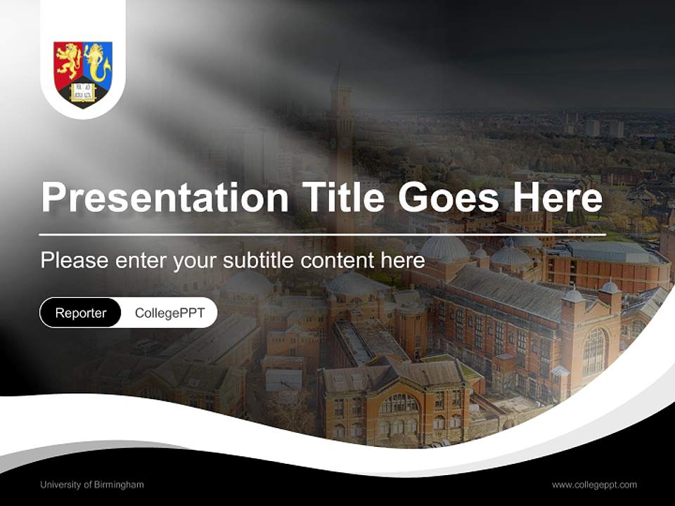 University of Birmingham Lecture Sharing and Networking Event PPT Template4:3 ratio PPT effect preview image4